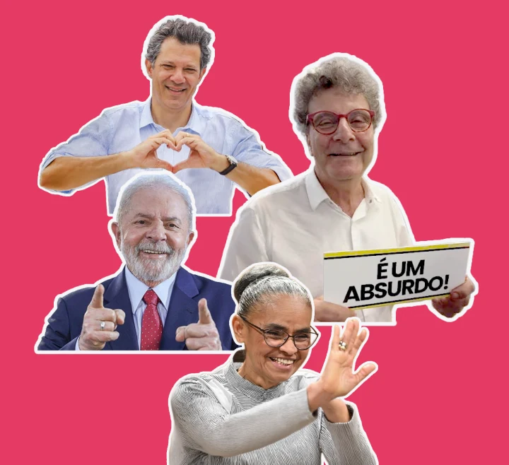 Montagem de figurinhas do Nabil