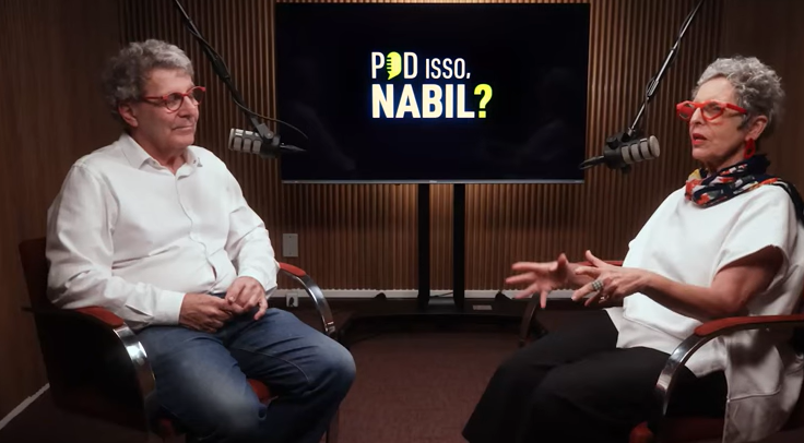 Nabil Bonduki e Raquel Rolnik na estreia do Pod Isso Nabil?